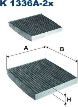 Салонный фильтр Filtron. Артикул K 1336A-2x
