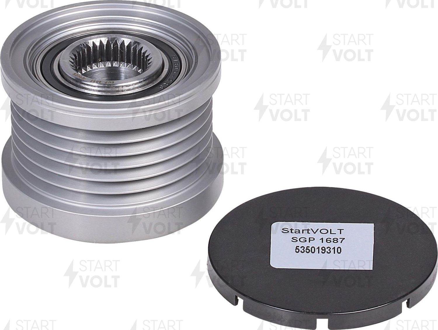 Муфта генератора обгонная StartVOLT для Citroen C4 Picasso I 2008-2013. Артикул SGP 1687
