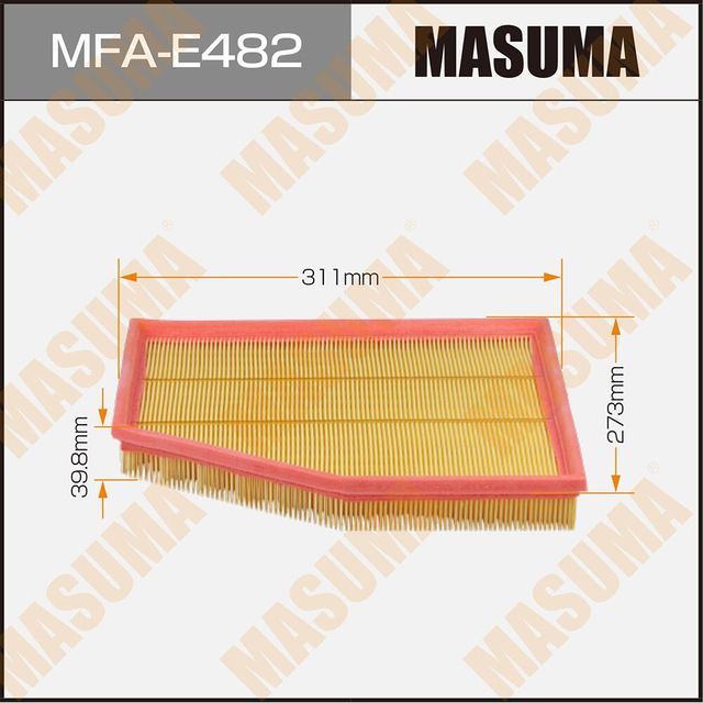 Воздушный фильтр Masuma. Артикул MFA-E482
