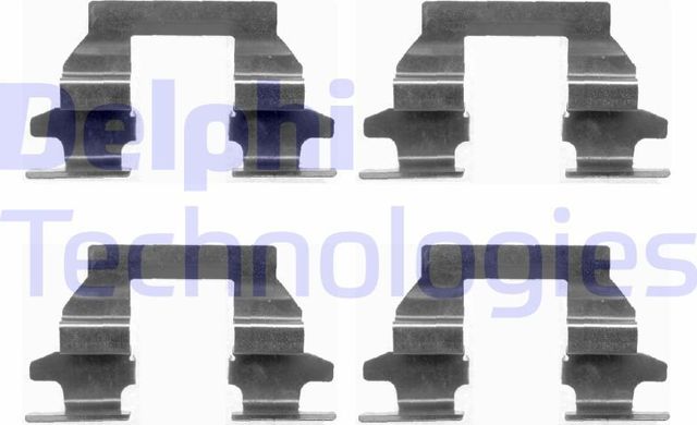 ПЛАСТИНЫ НАПРАВЛЯЮЩИЕ ТОРМ КОЛОДОК Delphi. Артикул LX0446