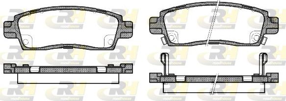 Тормозные колодки RoadHouse задние для Saab 9-7X 2004-2012. Артикул 2838.02