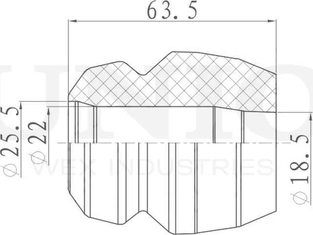 Отбойник амортизатора (Unio). Артикул DUC-40004