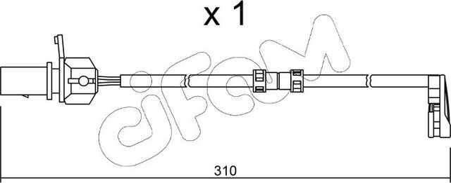 Датчик износа тормозных колодок  Metelli. Артикул SU.290