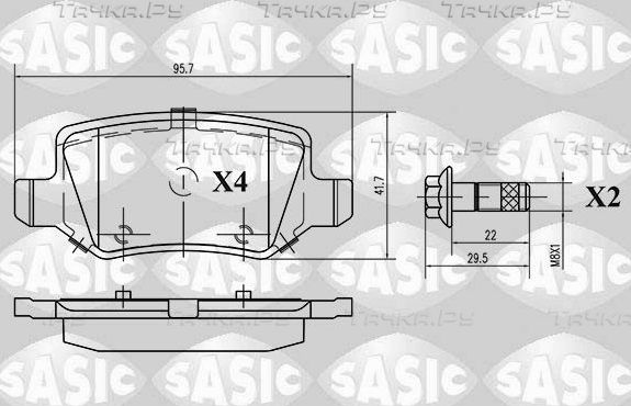 Тормозные колодки Sasic. Артикул 6216021