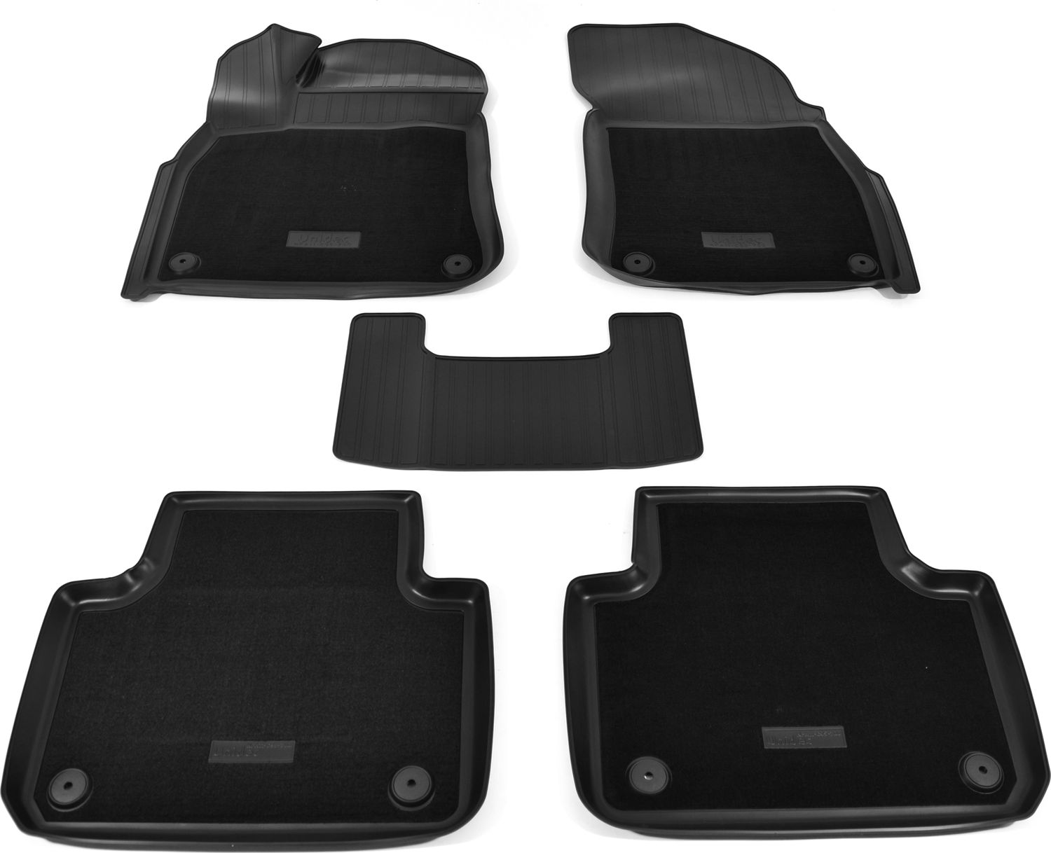 Коврики комбинированные 3D Норпласт для салона Volkswagen Touareg III 2018-2026. Артикул NPA11-C95-700-CM