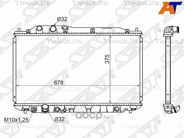 Радиатор HONDA CIVIC 4D 05- (SAT). Артикул HD0001-FD