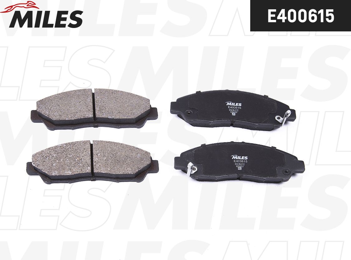 Тормозные колодки Miles (Low-Metallic). Артикул E400615