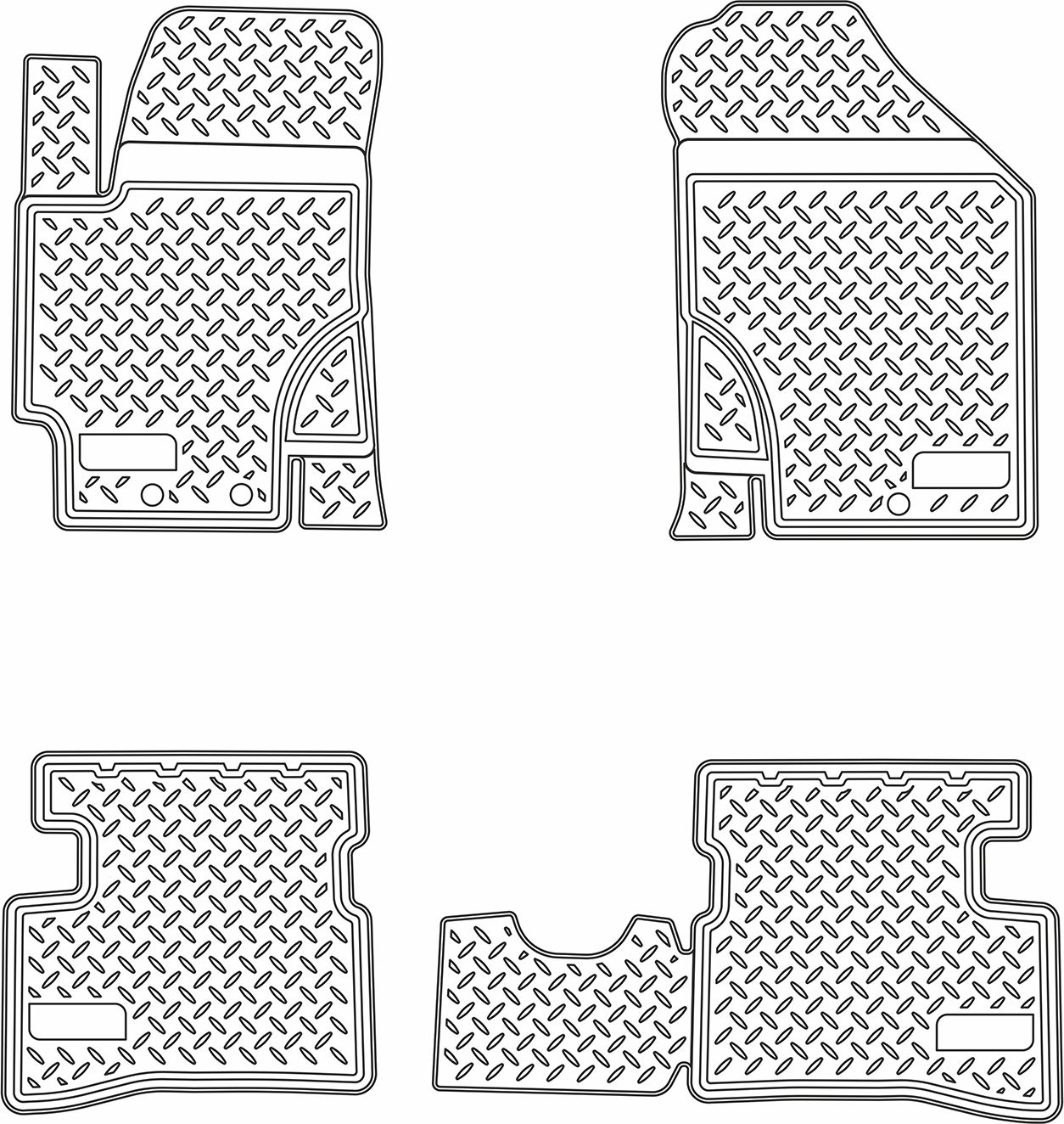 Коврики Норпласт для салона Kia Rio II 2010-2011. Артикул NPL-Po-43-31