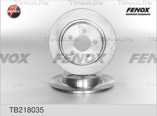 Тормозной диск Fenox задний для Volvo C30 I 2006-2012. Артикул TB218035