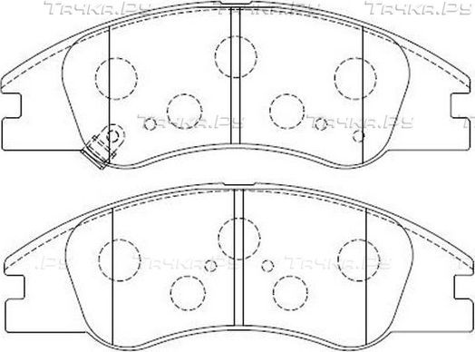 Тормозные колодки FIT передние для Kia Cerato I 2004-2009. Артикул FP1074