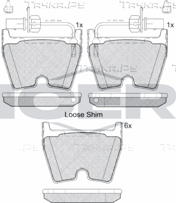 Тормозные колодки Icer передние для Lamborghini Diablo 1998-2001. Артикул 182113