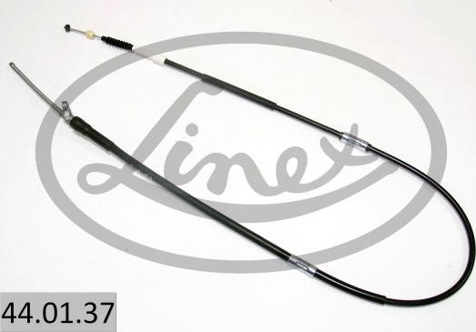 Трос ручника (тросик ручного тормоза) Linex правый для Toyota Carina V (T170) 1988-1992. Артикул 44.01.37