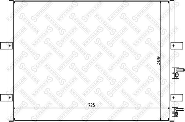 Радиатор кондиционера (конденсатор) Stellox для Ford Transit Torneo VII 2006-2014. Артикул 10-45563-SX