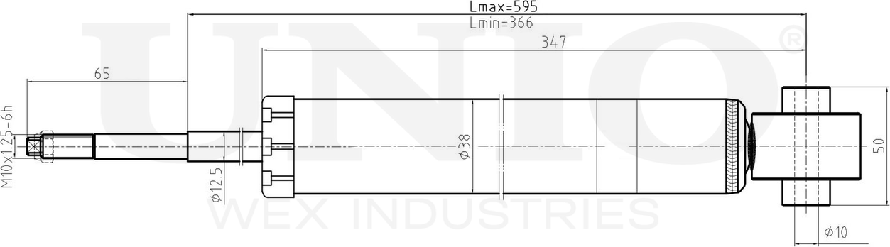 Амортизатор подвески (Unio). Артикул SAB-10413