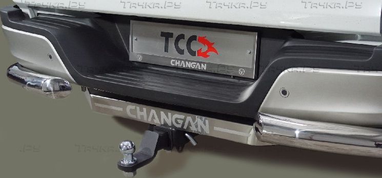 Фаркоп ТСС под американский квадрат для Changan Hunter Plus 2.0 4WD 2023-2026. Артикул TCU00386
