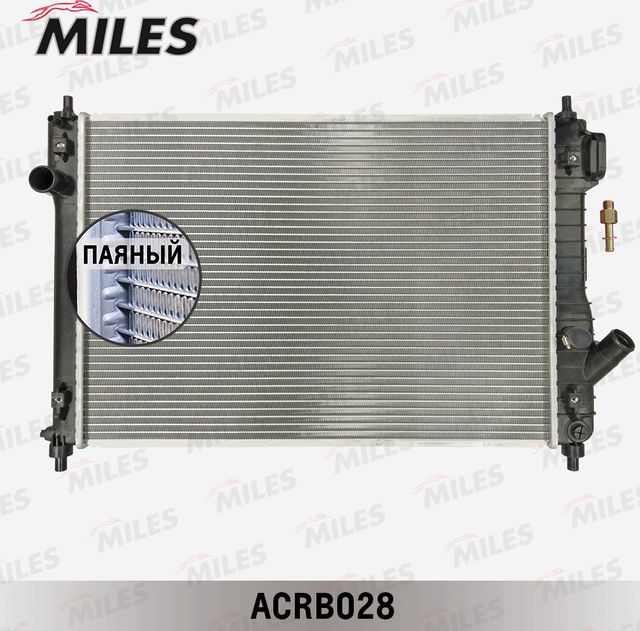 Радиатор охлаждения двигателя Miles для Chevrolet Aveo I 2008-2012. Артикул ACRB028