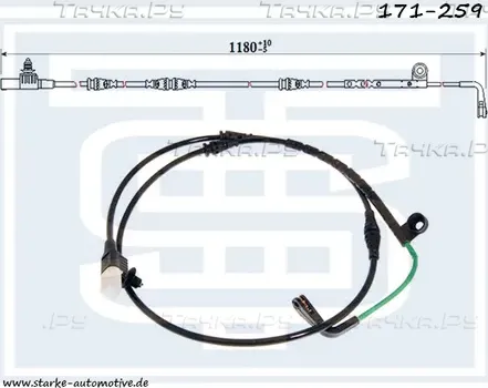 171-259_STARKE_Датчик тормозной LAND ROVER DISCOVERY lll-IV передний Starke. Артикул 171259