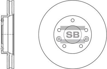 Тормозной диск Sangsin Hi-Q. Артикул SD2004