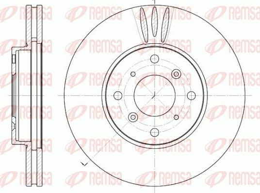 Тормозной диск Remsa. Артикул 6641.10