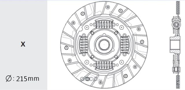 Диск сцепления (Valeo). Артикул HD05