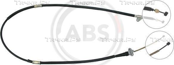 Трос ручника (тросик ручного тормоза) ABS. Артикул K16047