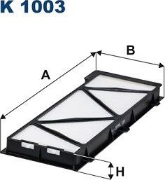 Салонный фильтр Filtron. Артикул K 1003
