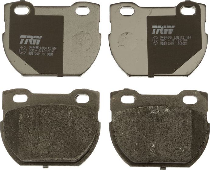 Тормозные колодки TRW COTEC. Артикул GDB1209