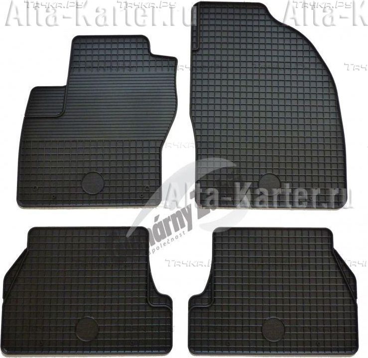 Коврики Gumarny Zubri для салона Ford Focus II 2005-2010 ТЕМНО-СЕРЫЕ. Артикул 156 03 447 9
