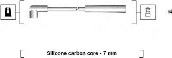 Высоковольтные провода (провода зажигания) (комплект) Magneti Marelli. Артикул 941295050877