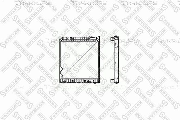 Радиатор охлаждения двигателя Stellox для MAN F2000 2002-2000. Артикул 81-03308-SX