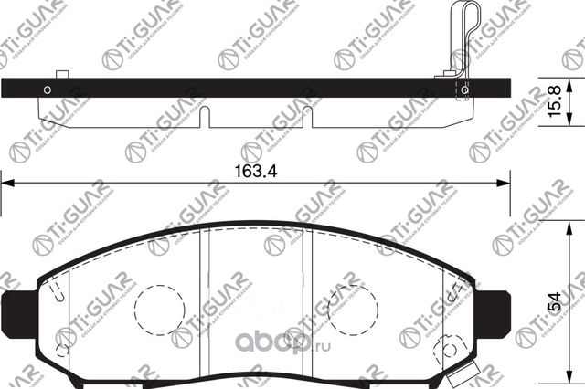 Тормозные колодки (TI-Guar). Артикул TG2517C