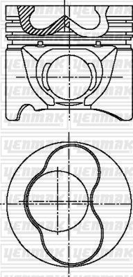 Поршень Yenmak для Audi A4 II (B6) 2004-2004. Артикул 31-04301-050