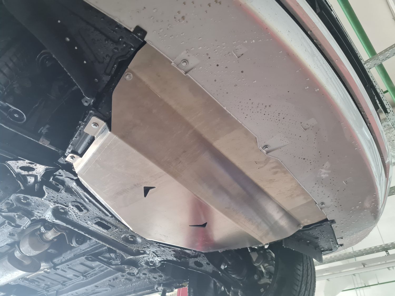 Защита алюминиевая АВС-Дизайн для картера и КПП Exeed LX 2021-2026. Артикул 46.01ABC