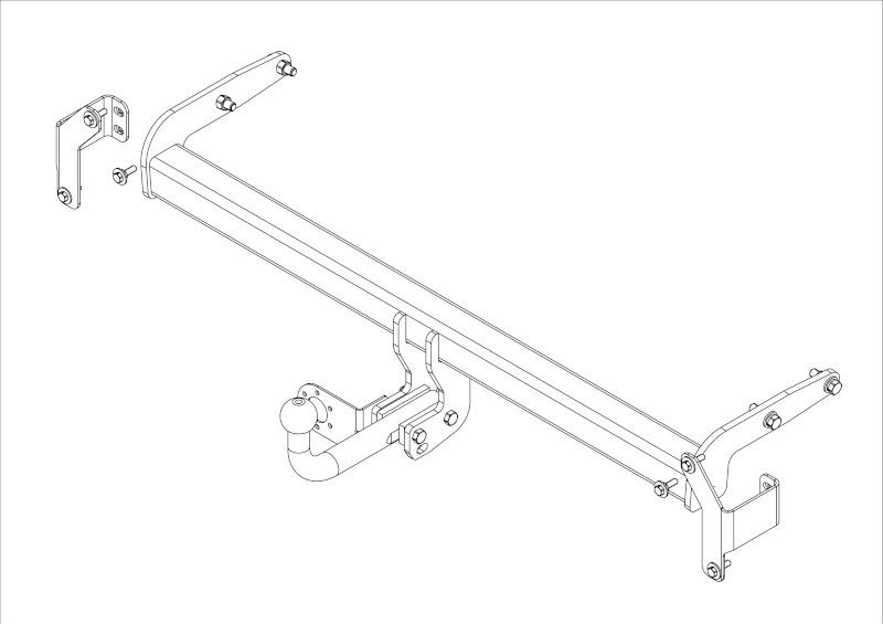 Фаркоп AvtoS для Kia Sportage IV рестайлинг 2018-2026. Артикул KI 34