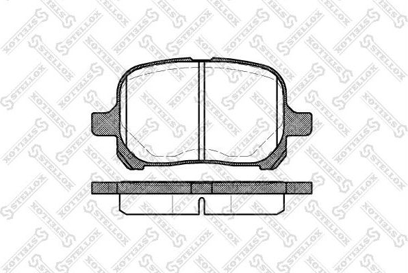 Тормозные колодки Stellox. Артикул 632 000-SX