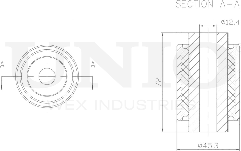 Сайлентблок балки (Unio). Артикул RMP-20119