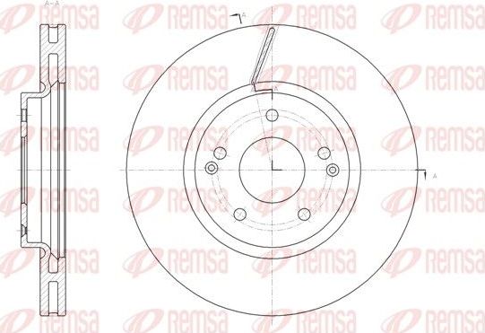 Тормозной диск Remsa. Артикул 61663.10