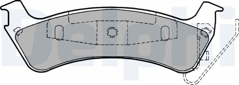 Тормозные колодки Delphi (Low-Metallic). Артикул LP1183