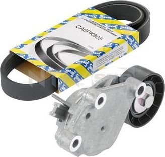 Приводной ремень поликлиновой с роликами (комплект) NTN / SNR. Артикул KA859.21