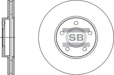 Тормозной диск Sangsin Hi-Q. Артикул SD5305