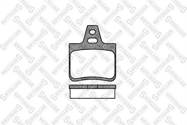 Тормозные колодки Stellox задние для Citroen BX 1982-1993. Артикул 113 010-SX