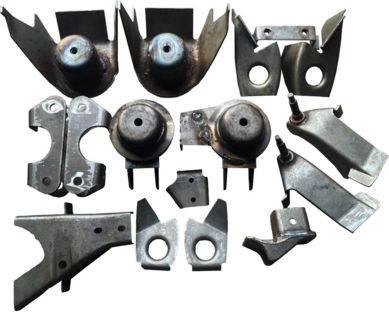 Комплект Autogur73 для переделки передней рессорной подвески на пружинную военный мост УАЗ 3151 1985-2013. Артикул КИТ-04