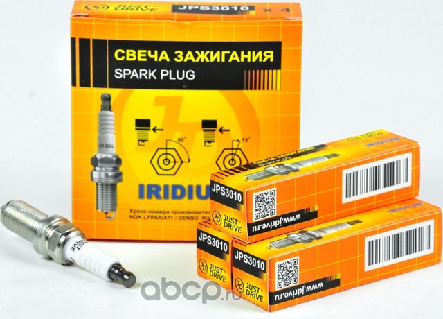 СВЕЧА ЗАЖИГАНИЯ /LFR6AIX11/ IRIDIUM (Just Drive). Артикул JPS3010