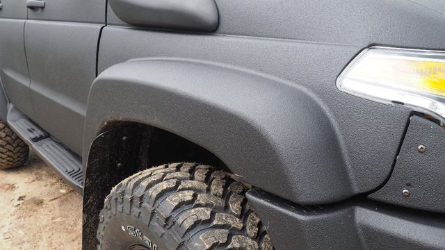 Крыло переднее правое АВС-Дизайн с расширителем колёсной арки 105 мм (М) на УАЗ Карго 2015-2026. Артикул ABC.UAZ.FFWA.001RM