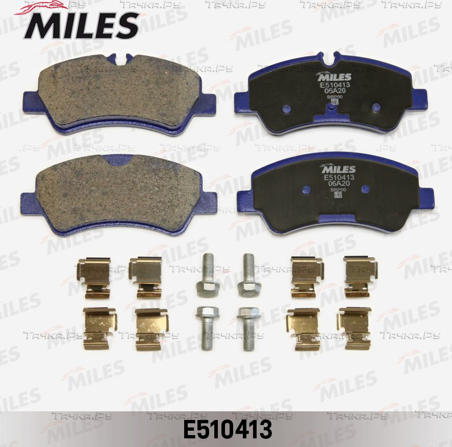 Тормозные колодки Miles (Керамика) задние для Ford Transit VIII 2013-2026. Артикул E510413