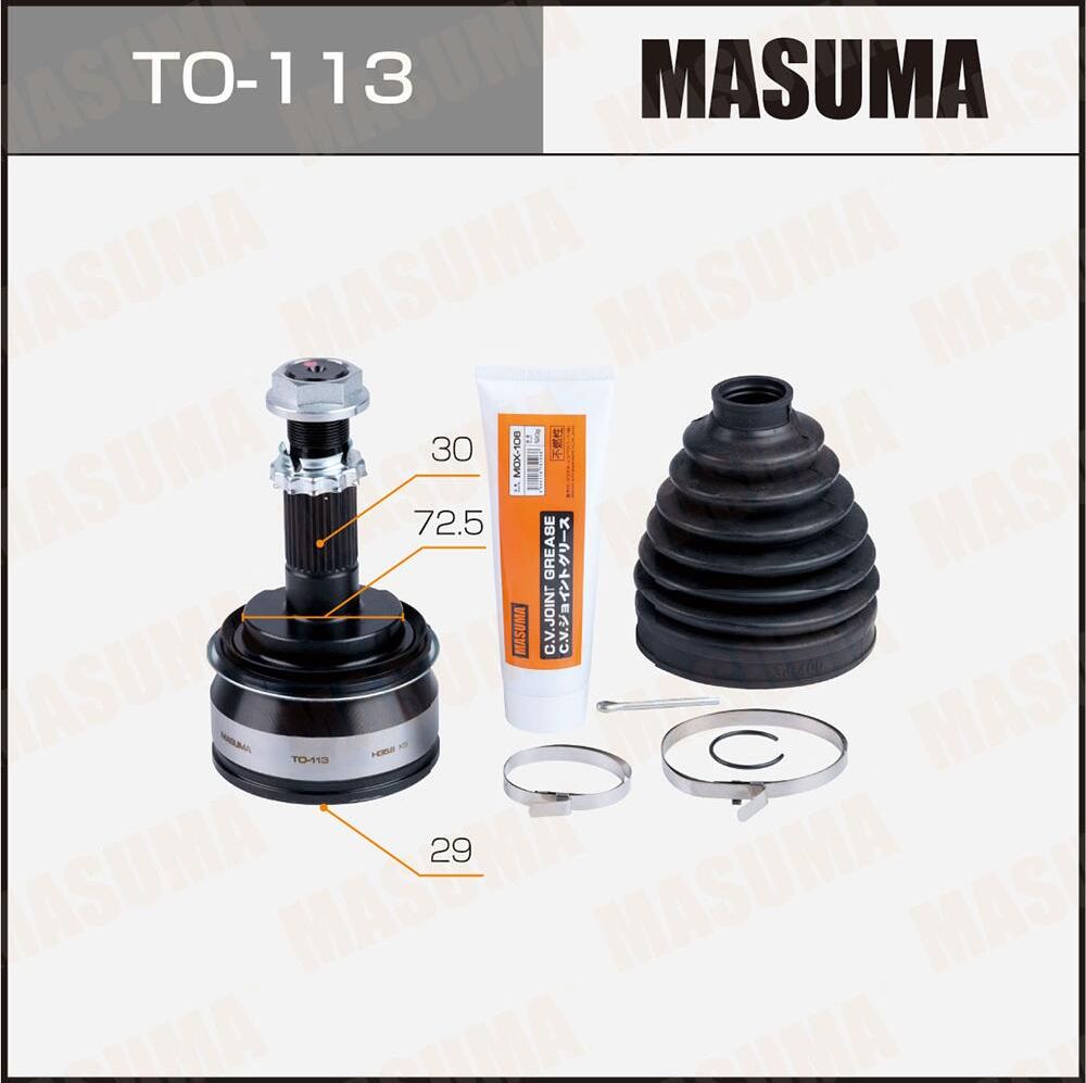 ШРУС MASUMA (1 6) Masuma. Артикул TO113