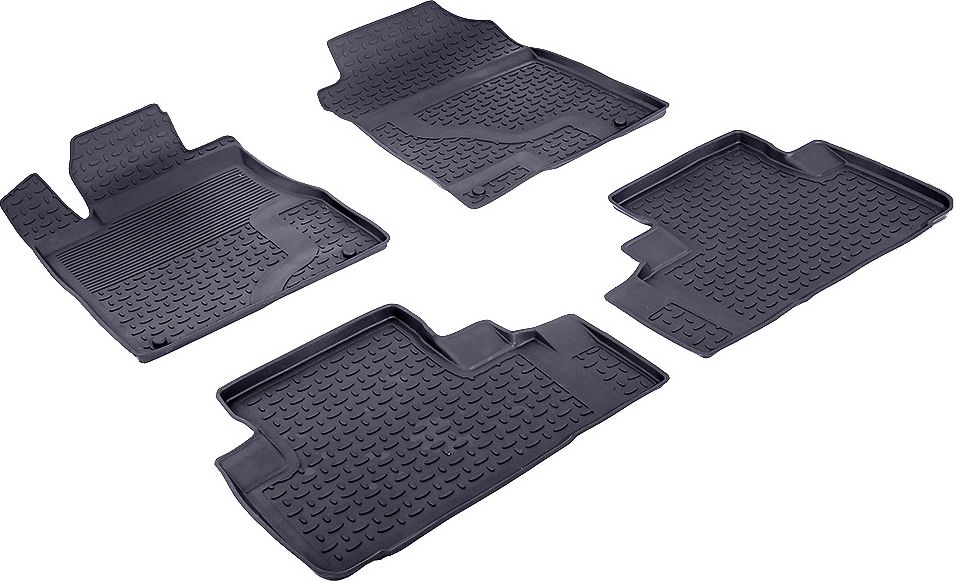 Коврики резиновые Seintex с высоким бортиком для салона Honda CR-V IV 2012-2015. Артикул 85083