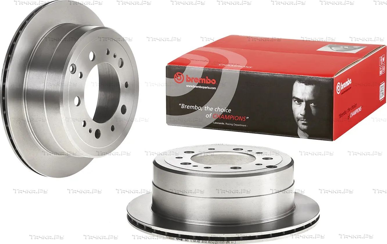 Тормозной диск Brembo задний для Lexus LX 470 1998-2008. Артикул 09.9086.10