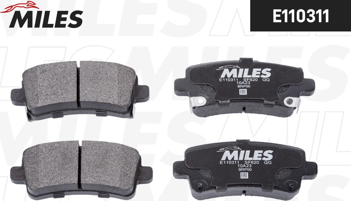 Тормозные колодки Miles (Semi-Metallic). Артикул E110311