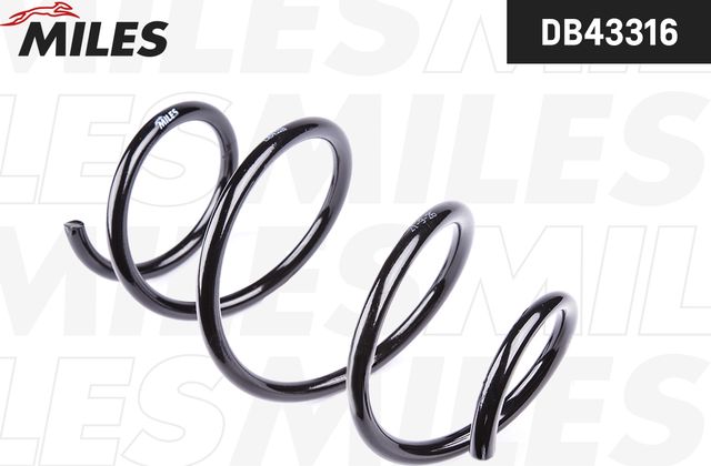 Пружина подвески Miles передняя для Renault Logan II 2013-2026. Артикул DB43316